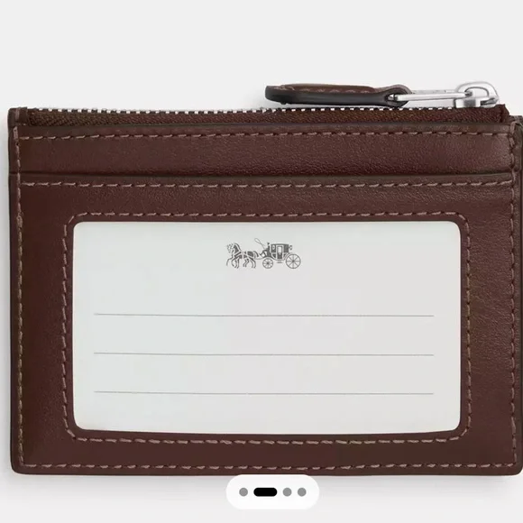 🌸 COACH MINI ID SKINNY IN SIGNATURE JACQUARD CARD CASE NWT🌸 - Picture 2 of 3